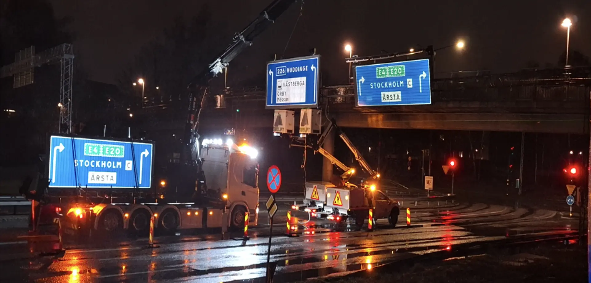 case Trafikinformation på Örbyleden